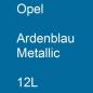 Preview: Opel, Ardenblau Metallic, 12L.